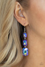 Load image into Gallery viewer, Cosmic Red Carpet - Blue Earrings - Paparazzi Jewelry