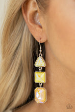 Load image into Gallery viewer, Cosmic Culture - Yellow Earrings - Paparazzi Jewelry