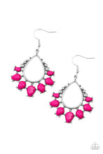 Load image into Gallery viewer, paparazzi-accessories-flamboyant-ferocity-pink-earrings