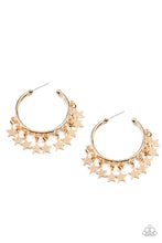 Load image into Gallery viewer, paparazzi-accessories-happy-independence-day-gold-earrings