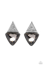 Load image into Gallery viewer, paparazzi-accessories-risky-razzle-silver-post earrings