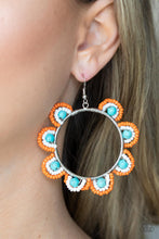 Load image into Gallery viewer, Groovy Gardens - Blue Earrings - Paparazzi Jewelry