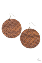Load image into Gallery viewer, paparazzi-accessories-weave-me-out-of-it-brown-earrings