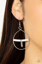 Load image into Gallery viewer, Free Bird Freedom - White Earrings - Paparazzi Jewelry