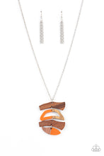 Load image into Gallery viewer, paparazzi-accessories-a-woodwork-in-progress-orange-necklace