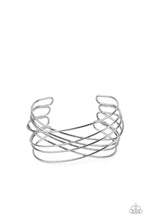 Load image into Gallery viewer, paparazzi-accessories-strike-out-shimmer-black-bracelet