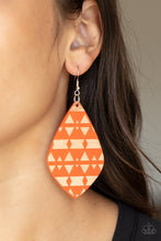 Load image into Gallery viewer, Zimbabwe Zoo - Orange Earrings - Paparazzi Jewelry