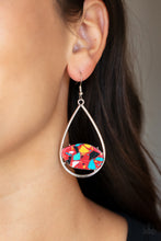 Load image into Gallery viewer, Tropical Terrazzo - Red Earrings - Paparazzi Jewelry