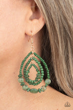 Load image into Gallery viewer, Prana Party - Green Earrings - Paparazzi Jewelry