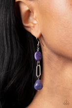 Load image into Gallery viewer, Stone Apothecary - Purple Earrings - Paparazzi Jewelry