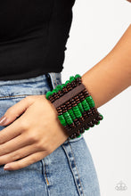 Load image into Gallery viewer, Vacay Vogue - Green Bracelet - Paparazzi Jewelry