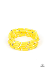 Load image into Gallery viewer, paparazzi-accessories-radiantly-retro-yellow-bracelet
