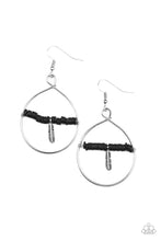 Load image into Gallery viewer, paparazzi-accessories-free-bird-freedom-black-earrings