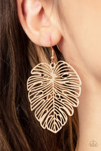 Load image into Gallery viewer, Palm Palmistry - Gold Earrings - Paparazzi Jewelry
