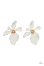 Load image into Gallery viewer, paparazzi-accessories-hawaiian-heiress-white-post earrings
