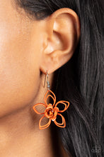Load image into Gallery viewer, Botanical Bonanza - Orange Earrings - Paparazzi Jewelry