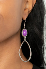 Load image into Gallery viewer, Adventurous Allure - Purple Earrings - Paparazzi Jewelry