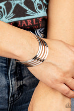 Load image into Gallery viewer, Tantalizingly Tiered - Silver Bracelet - Paparazzi Jewelry