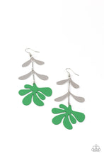 Load image into Gallery viewer, paparazzi-accessories-palm-beach-bonanza-green-earrings