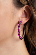 Load image into Gallery viewer, Photo Finish - Pink Earrings - Paparazzi Jewelry