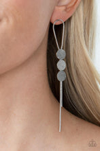 Load image into Gallery viewer, Bolo Beam - Silver Post Earrings - Paparazzi Jewelry