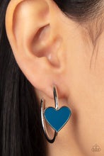 Load image into Gallery viewer, Kiss Up - Blue Earrings - Paparazzi Jewelry