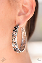 Load image into Gallery viewer, Garden for Two - Silver Earrings - Paparazzi Jewelry