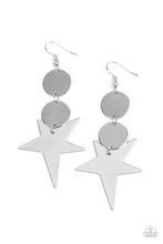 Load image into Gallery viewer, paparazzi-accessories-star-bizarre-silver-earrings