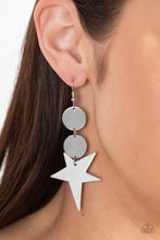 Load image into Gallery viewer, Star Bizarre - Silver Earrings - Paparazzi Jewelry