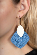 Load image into Gallery viewer, Sabbatical WEAVE - Blue Earrings - Paparazzi Jewelry