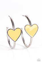 Load image into Gallery viewer, paparazzi-accessories-kiss-up-yellow-earrings