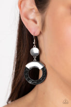 Load image into Gallery viewer, ENTRADA at Your Own Risk - Black Earrings - Paparazzi Jewelry