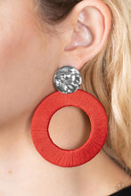 Load image into Gallery viewer, Strategically Sassy - Red Post Earrings - Paparazzi Jewelry