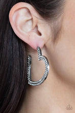 Load image into Gallery viewer, AMORE to Love - Black Earrings - Paparazzi Jewelry