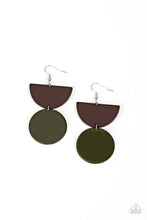Load image into Gallery viewer, paparazzi-accessories-beach-bistro-green-earrings