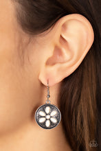 Load image into Gallery viewer, Saguaro Spring - White Earrings - Paparazzi Jewelry