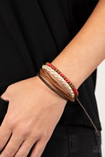 Load image into Gallery viewer, Woodsy Wayfarer - Red Bracelet - Paparazzi Jewelry