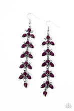 Load image into Gallery viewer, paparazzi-accessories-fanciful-foliage-purple-earrings