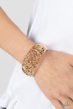 Load image into Gallery viewer, Courtyard Couture - Gold Bracelet - Paparazzi Jewelry