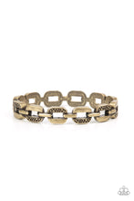 Load image into Gallery viewer, paparazzi-accessories-powerhouse-plunder-brass-bracelet