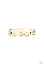 Load image into Gallery viewer, paparazzi-accessories-powerhouse-plunder-gold-bracelet