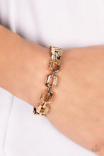 Load image into Gallery viewer, Powerhouse Plunder - Gold Bracelet - Paparazzi Jewelry