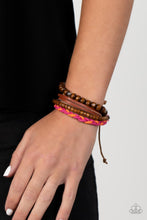 Load image into Gallery viewer, Timberland Trendsetter - Pink Bracelet - Paparazzi Jewelry