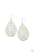 Load image into Gallery viewer, paparazzi-accessories-delightfully-daisy-yellow-earrings