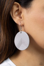 Load image into Gallery viewer, On the Edge of Edgy - Silver Earrings - Paparazzi Jewelry