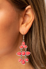 Load image into Gallery viewer, Bay Breezin - Red Earrings - Paparazzi Jewelry