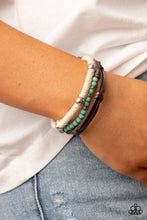 Load image into Gallery viewer, Timber Trail - Blue Bracelet - Paparazzi Jewelry