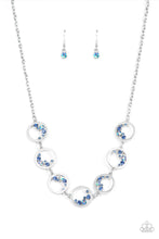 Load image into Gallery viewer, paparazzi-accessories-blissfully-bubbly-blue-necklace