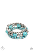 Load image into Gallery viewer, paparazzi-accessories-take-by-sandstorm-blue-bracelet