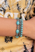 Load image into Gallery viewer, Take By SANDSTORM - Blue Bracelet - Paparazzi Jewelry